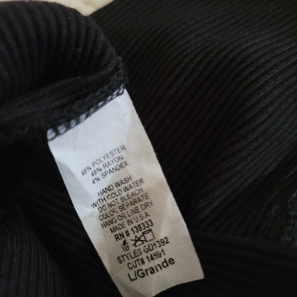 Black Mini Dress L Petite - Picture 5 of 8